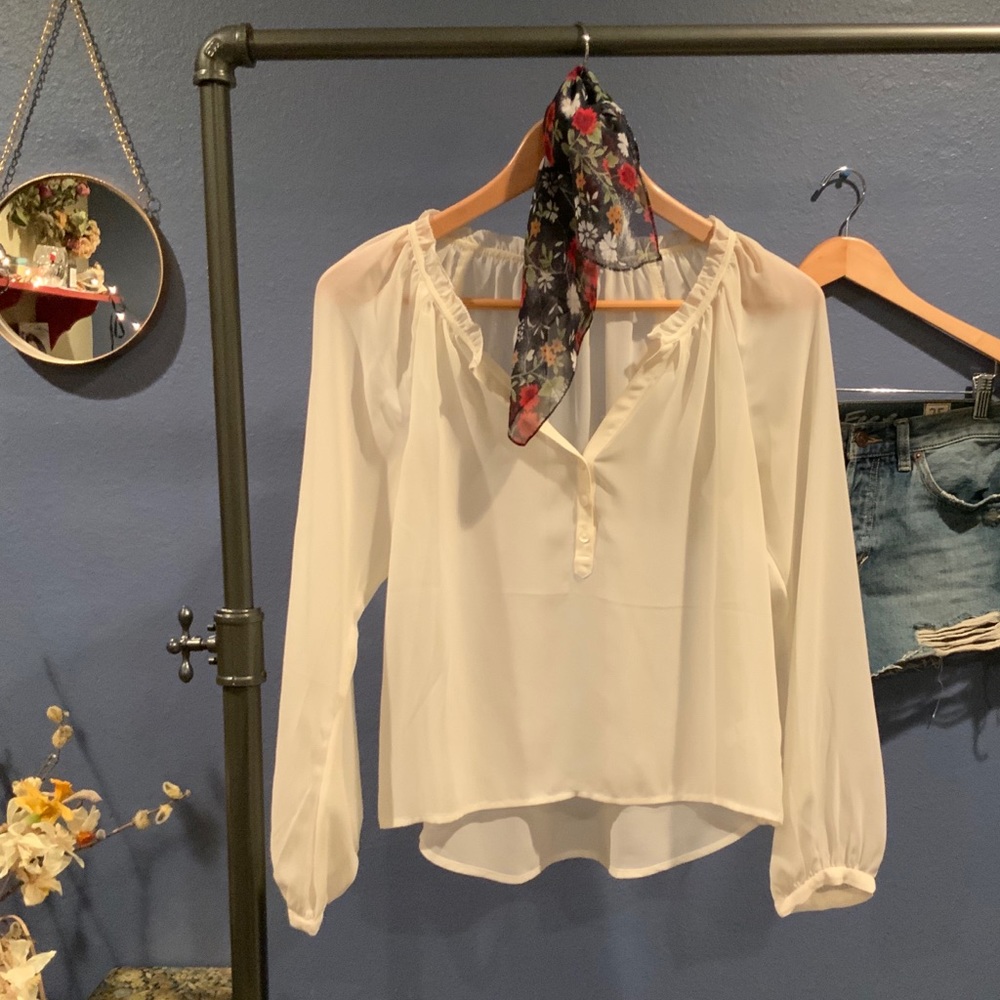Lightweight spring boho blouse